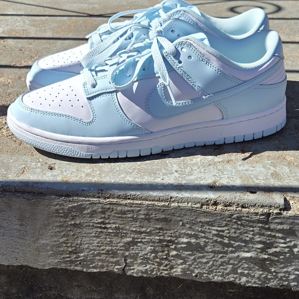 New Nike Dunk Low Shoes Glacier Blue White Retro DV0833-104 Mens Size 9.5 - Picture 6 of 10